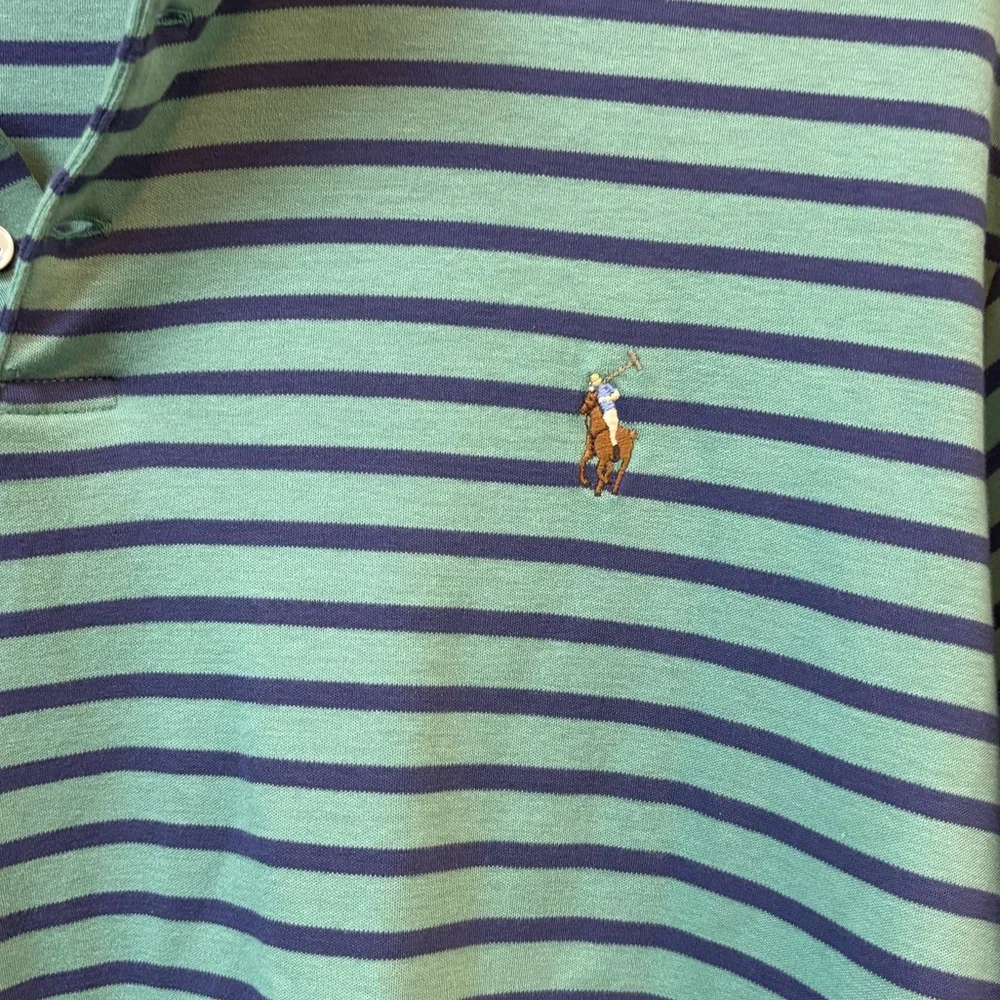 Polo by Ralph Lauren Men’s Striped Polo Shirt 100% Cotton Classic‎ Fit XL
